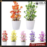 [DELA] Artificial Bonsai Fake Plant Flower Potted Plant Home Bedroom Garden Decorative❀