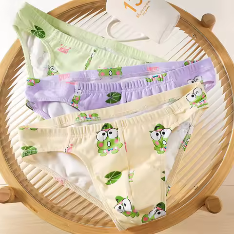 EXILIENS Brand Frog 1pcs/3pcs Cotton Underwear Men Brief Soft Shorts Mens Briefs Ropa Interior Hombr