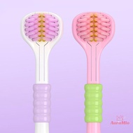 [AuraMio] Household 3-Sided Toothbrush With Soft Bristlesfortable Easy To Use Deep Cleaning Toothbru