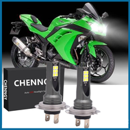 2x H7 LED ซีนอนสีขาว 6000K หลอดไฟหน้าสำหรับคาวาซากินินจา 300 650 ZX6R ชุดรถยนต์ การรับประกัน