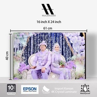 16x24 Frame+Siap Print Gambar+Kaca Kristal