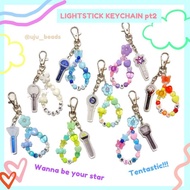 BINDER DECORATIONS LIGHTSTICK KEYCHAIN PART 2 (ujubeads) TREASURE, MONSTA X, ENHYPEN