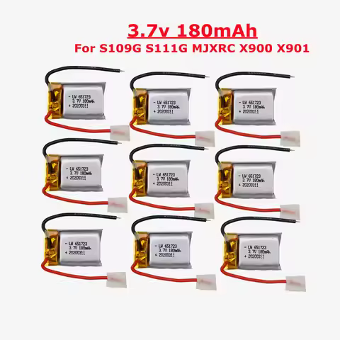 3.7V 180mAh Lipo battery For Syma S109G S111G MJXRC X900 X901 Remote Control Helicopter 3.7 V 180 mA