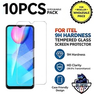 10Pcs Tempered Glass For itel Series 9H Hardness Screen Protector Reseller Bundle