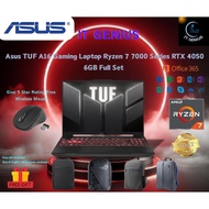 Asus TUF A16 Gaming Laptop Ryzen 7 7000 Series RTX 4050 6GB Full Set Still Under warranty USED LAPTO