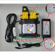 PAKET POMPA AIR 320 PSI DC & ADAPTOR 16A DINAMO SPRAYER PUMP NO 1 -HEBEL SHOP