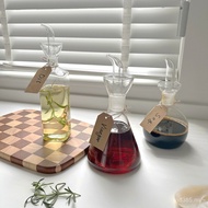 Set Soy Sauce Kitchen Vinegar Bottle Seasoning Bottle Oil Pot Leak-Proof Sesame Oil High Borosilicat