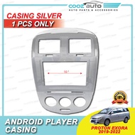 Proton Exora 2020-2022 Dashboard Audio Android Player Radio FM Casing Frame Silver Black Without Clo