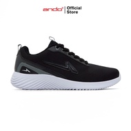 Ando Official Sepatu Sneakers Zuko Pria Dewasa - Hitam/Putih