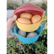 1 Large Steamer with 3 chicken eggs and 3 duck eggs - Scale Cooking Toy for beloved children