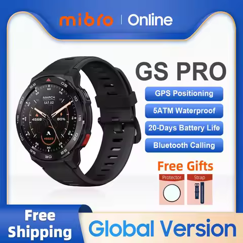 Mibro GS Pro Smartwatch GPS Positioning 1.43Inch AMOLED HD Screen 5ATM Waterproof Bluetooth Call Spo
