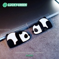 Lucky Good Luck Car Sticker Cute Panda Cartoon Unique Window Off-Road Motorcycle Helmet Waterproof Scratch Reflective Sticker