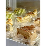 ✅ in stock ✅ Packaging round Cake Box Cut cake packing box 8 inch 6 transparent mousse lunch 3/4 Bas