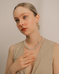 復古獨特風格淡水珍珠項鍊