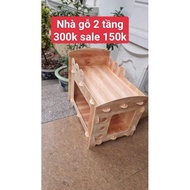 2-storey wooden house for cats