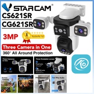 Vstarcam CS621SR WIFI/CG621SR SIM 4G ( 3 เลนส์ ) ใหม่ล่าสุด2024 ความละเอียด 3 MP(12960P) กล้องวงจรปิ