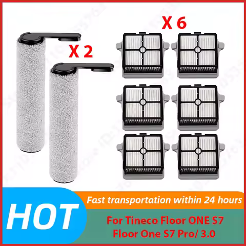 For Tineco Floor ONE S7/Floor One S7 Pro/ 3.0 Cordless Vacuum Cleaner Roller Brush HEPA Filter Spare