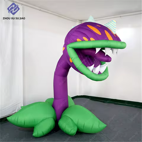Giant Inflatable Man Eating Flower Plant Model, Terrifying Man Eating Flower Plant Theme Event Decor