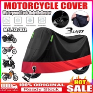 【Ready Stock】Waterproof Motorcycle CoverRain Dust Cover Sun Protective Motorcycle With Lock-Hole