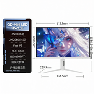 AOC | จอเกมมิ่ง 2K 360Hz MiniLED ขาว พอลาร์ไรซ์วงกลม 27 นิ้ว