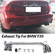 Dual Exhaust Tip Car Exhaust Pipe Tailpipe For BMW F30 F31 320i 330i 328i B48 M Sport Quad Muffler T