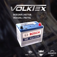 90D26R/L | NS70R/L Bosch Battery Bateri kereta | Toyota,Honda,Hyundai,Proton Wira, Naza Ria, Chery E