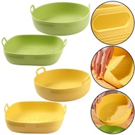 New Round Silicone Airfryer Basket Tray Nonstick Reusable Air Fryer Pot Liners Oven Microwave Cake P