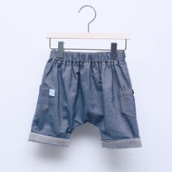 my little star 有機棉 單寧哈倫褲_深藍