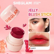 SHEGLAM Jelly-Licious Hydrating Lip & Blush Tint Face Blusher Stick Makeup Cosmetics Pewarna Bibir