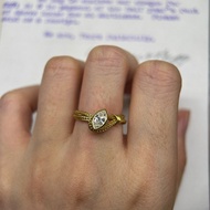 Xiaohongshu Marquise Soft Chain Diamond Ring 2025 Retro Design Detachable Ring Geometric Lines 0117