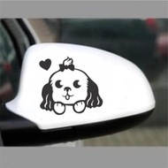 CUTTING STICKER CAR DOG LOVE MIRROR STICKER DOG LOVE CUTE CUTE