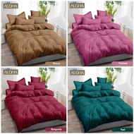 Aloha Plain Embossed Bedcover / Plain Embossed Aloha Internal Bed Cover Set