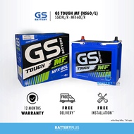 NS60 | NS60L | 55B24L | 55B24R | GS Tough MF MFX-60L | MFX-60R - 50AH - Car Battery Bateri Kereta For Honda Civic | City | CR-V | Vios | Yaris | Altis | Iriz | Saga