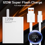 1 Meter Type C Charger Set 66W 120w 6A Super Fast Charger For Huawei Xiaomi Fast Type C USB Charger
