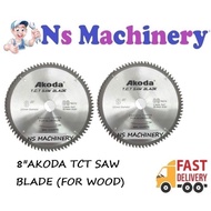 AKODA 8'' 80T ALUMINIUM / WOOD CUTTING TCT SAW BLADE DISC