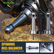 NICKOLAS Spinning Handle Stabilizer, Reel Holder Balancer Lightweight Balancer, Aluminium Alloy Lightweight Lock Type Spinning Reel Stand Modification Accessory
