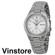 [Vinstore] Seiko 5 SNK601K1 Automatic Stainless Steel Silver White Textured Dial Men Watch SNK601K SNK601