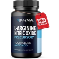 L-Arginine Capsules with L-Citrulline - Nitric Oxide Supplement - L Arginine and L Citrulline Blend 