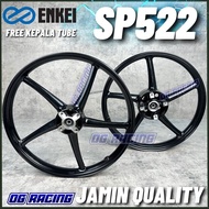 ENKEI SP522 Sport Rim Y15 Y16 LC135 4S 5S V1-V8 Y125/ LC5S  SRL115Fi 5L 522 Sport Rim Hitam Gold Whi