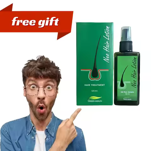 120ml Neo Hair Lotion Hair Root HAIR BEARD SIDEBURNS LONGER Herbs 100% Original Thailand Free Gift