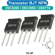 Transistor BJT NPN 2SC5200 / 2SC3552 / 2SD718 pin TO-3P