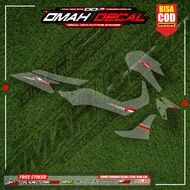 New transparent NMAX striping, latest minimalist racing motif modification, NMAX sticker zk-03