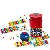 CRIVERY Fast Bead Grabbing Game, Match Color Bingo Game Set with 90 Beads & 6 Code Cards,1 Bell & Be