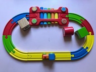 Hape火車軌道積木 音樂 感官 （無盒）