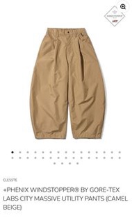 CLESSTE +PHENIX WINDSTOPPER®️ BY GORE-TEX LABS CITY MASSIVE UTILITY PANTS