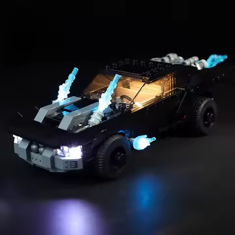 No Model LED Lighting Set Suitable for LEGO Batmobile The Penguin Chase 76181 (Not Included Building