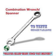 Ratchet Wrench 72 Teeth Geared Wrench Combination Ratchet Spanner