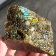 Rainbow Labradorite Crystal Rough Material MC02240