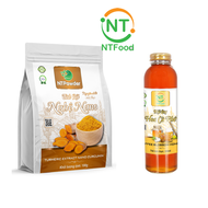 Combo Tinh Bột Nghệ Nano Curcumin sấy lạnh NTPOWDER 100gr và Mật Ong hoa cafe NTFOOD 330ml - Nhất Tí