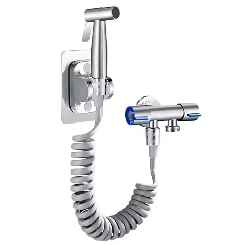 Bidet Faucet 304 Stainless Steel Handheld Toilet Bidet Sprayer Gun Portable Toilet Shower Sprayer Ba